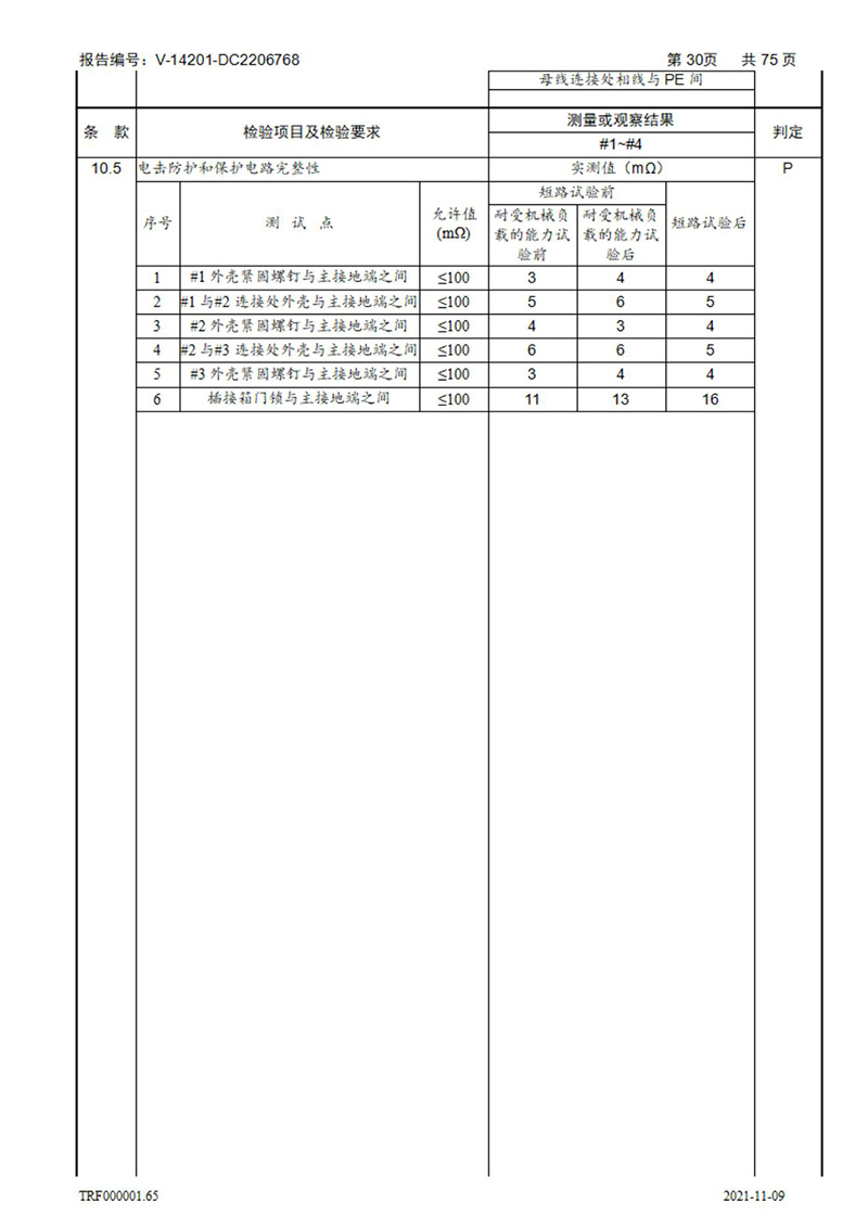 密集型母線槽型式試驗報告_30